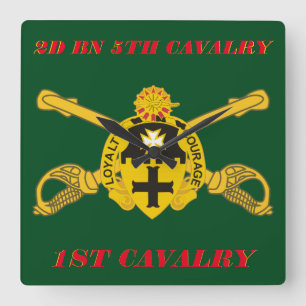 Horloge Carrée 2ème CAVALERIE de la 5ème CAVALERIE de BATAILLON