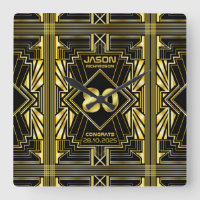 80e anniversaire Art Déco Gold Black Great Gatsby