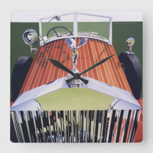 Horloge Carrée À extrémité élevé