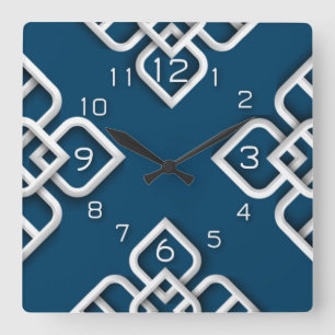 Horloge Carrée Abstrait moderne