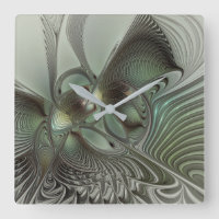 Abstrait Olive Sage Green Grey Fractal Art Imagina