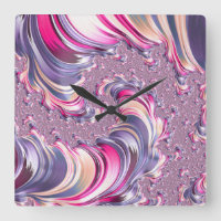 Abstrait rose pourpre spirale fractale