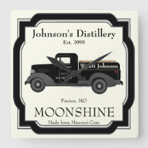 Accueil Bar Fun Moonshine Jug Camion Vintage