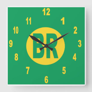 Horloge Carrée Acrylic Wall Clock, Square BRAZIL