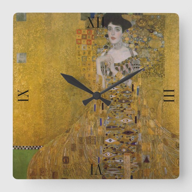 Horloge Carrée Adele Bloch Bauer par Gustav Klimt (Recto)