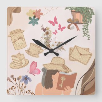 Horloge Carrée Aimez-vous