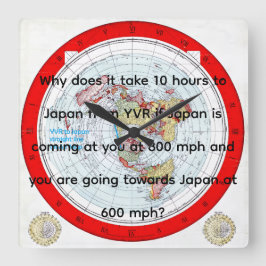 Horloge Carrée Air Map