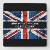 Ajouter votre texte sur le drapeau anglais Jeu d'o