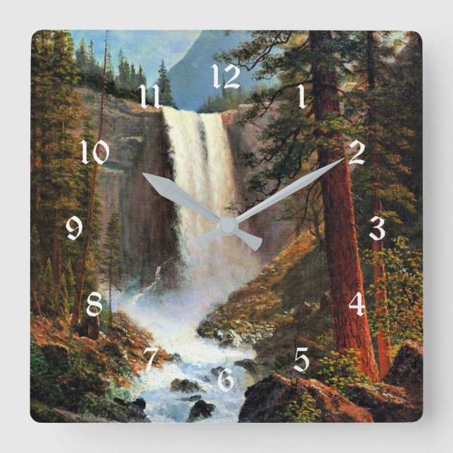 Horloge Carrée Albert Bierstadt painting (Recto)