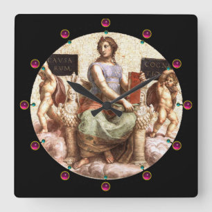 HORLOGE CARRÉE ALLÉGATION DE LA PHILOSOPHIE