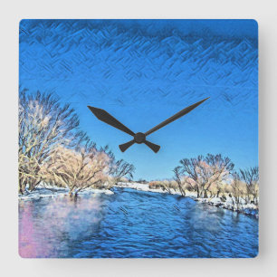 Horloge Carrée Amour intemporel