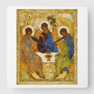 Horloge Carrée Andrei Rublev, "Sainte Trinité"