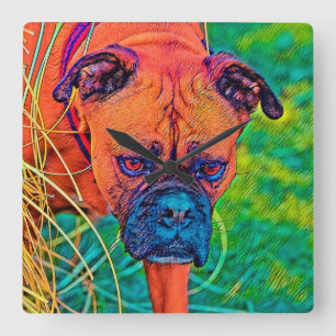 Horloge Carrée AnimalColor_Dog_027