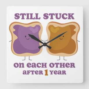 Horloge Carrée Anniversaire de PBJ ęr