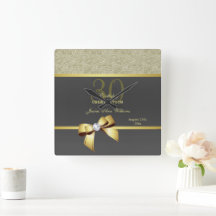 Anniversaire glamour d'or et de noir