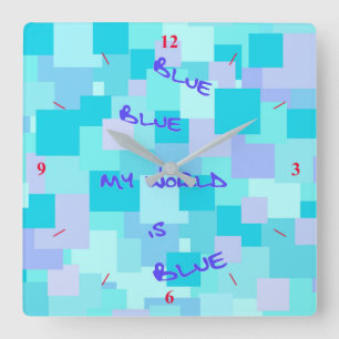 Horloge Carrée Aquasquare cubed