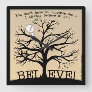 Horloge Carrée Arbre de floraison