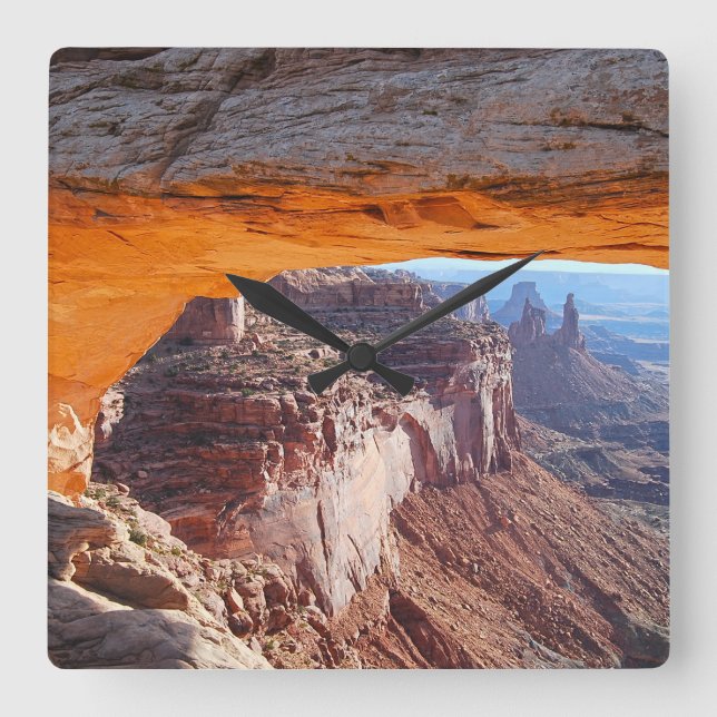 Horloge Carrée Arc de Mesa à Sunrise, Utah (Recto)