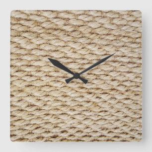 Horloge Carrée arrière - plan de corde marine