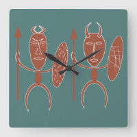 art Abstrait de guerrier tribal africain