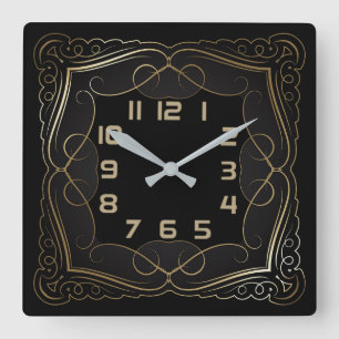 Horloge Carrée Art déco