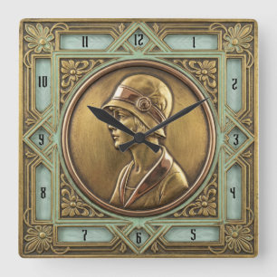 Horloge Carrée Art Déco
