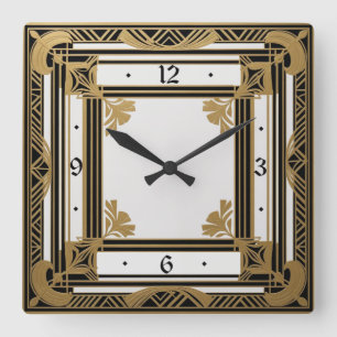 Horloge Carrée Art déco