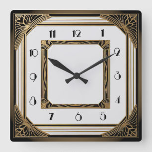 Horloge Carrée Art déco