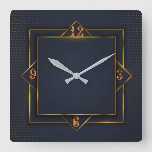 Horloge Carrée Art déco (Recto)