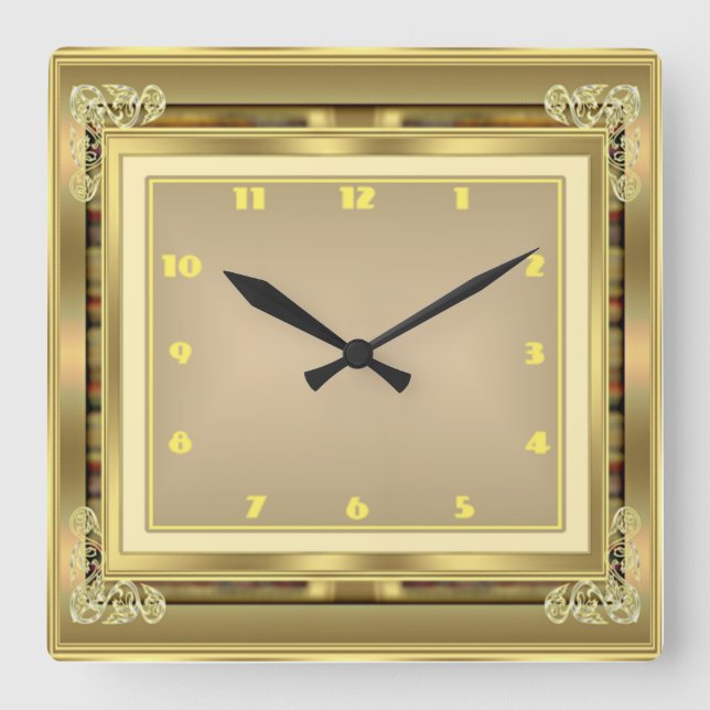 Horloge Carrée Art déco (Recto)