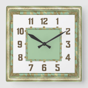 Horloge Carrée Art Déco