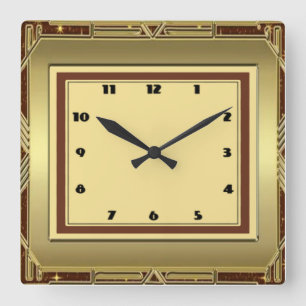 Horloge Carrée Art déco