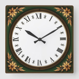 Horloge Carrée Art Déco