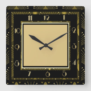 Horloge Carrée Art Déco