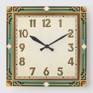 Horloge Carrée Art Déco