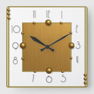 Horloge Carrée Art Déco