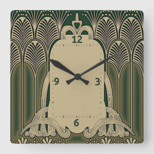 Horloge Carrée Art déco