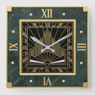 Horloge Carrée Art Déco