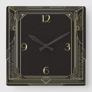 Horloge Carrée Art déco