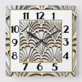 Horloge Carrée Art Déco