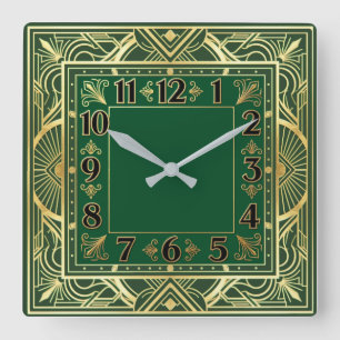 Horloge Carrée Art Déco