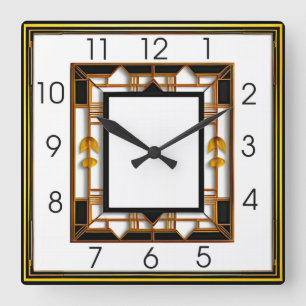 Horloge Carrée Art déco
