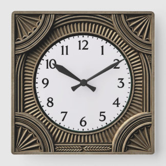 Horloge Carrée Art Deco