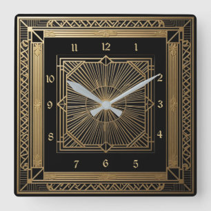 Horloge Carrée Art déco