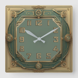 Horloge Carrée Art Déco