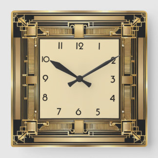 Horloge Carrée Art déco