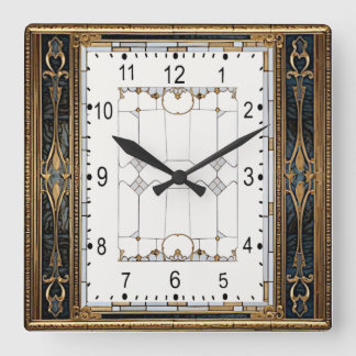 Horloge Carrée Art Déco