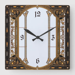 Horloge Carrée Art Déco