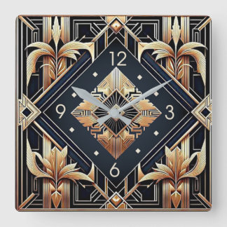 Horloge Carrée Art Déco