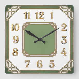 Horloge Carrée Art Déco